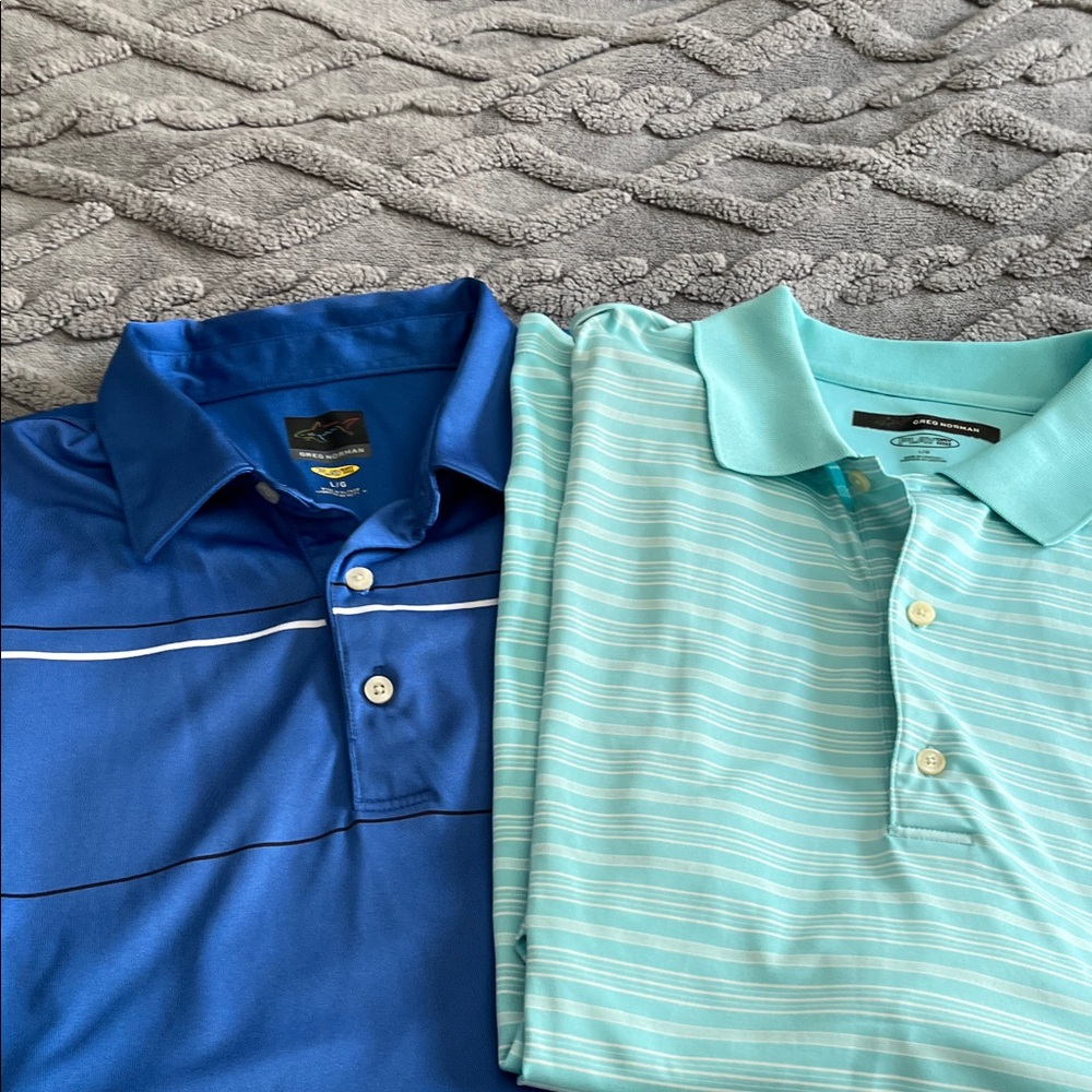 Greg Norman Collection Blue Polo Shirt 2